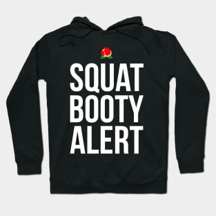 Squat Booty Alert Fitness Freak Girl Athlete Gift Hoodie